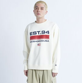 アウトレット価格 DC ディーシー シューズ 22 CORPORATE WIDE CREW PULLOVER クルー プルオーバー スウェット