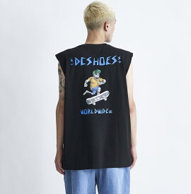 アウトレット価格 DC ディーシー シューズ 24 SKATE SKULL SLEEV メンズ Tシャツ ティーシャツ ショートレングス タンクトップ ノースリーブ