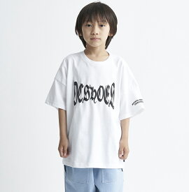 ディーシーシューズ DC SHOES 　24 KD BLACK LETTER SS キッズ Tシャツ Kids T-shirts 【YST241514 WHT】