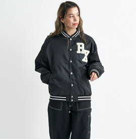 アウトレット価格 ROXY ロキシー ROXY VIBES SINCE 1990 JACKET スタジャン アウター ヘビージャケット 冬物 上着 防寒