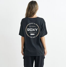 ロキシー ROXY フィットネス 　速乾 UVカット 冷感 Tシャツ DOWN TO EARTH PLUS Womens T-shirts トレーニング ヨガ スポーツ【RST241550 BLK】