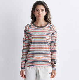 ロキシー ROXY Outdoor　水陸両用 速乾 長袖Tシャツ MOUNTAINOUS L/S Womens T-shirts Outdoor【RLT241817 MUL】