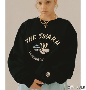 DC �f�B�[�V�[ �V���[�Y THE SWARM DC SHOES X GRIMEY VG CREW �N���[ �v���I�[�o�[ �X�E�F�b�g