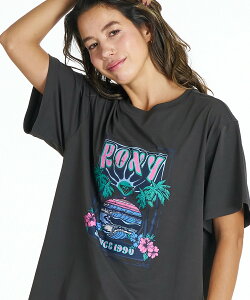 ROXY ���L�V�[ SUNSETTER TEE DRY ���b�V���K�[�h �V���[�g�X���[�u