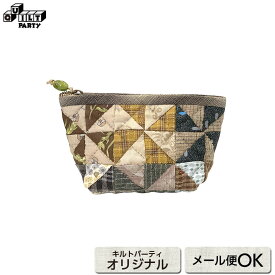 初心者さんにおすすめLesson1 かざぐるまのポーチ | キット パッチワーク キルト ソーイング 斉藤謠子 手作り 材料セット 裁縫 ハンドメイド 手芸 作り方 ピースワーク 初心者 かんたん 簡単 ミニポーチ 小物入れ お化粧ポーチ #おうち時間