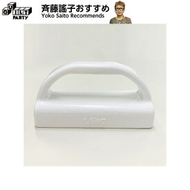 ☆NEW 持ち手付文鎮 ホワイト | パッチワーク用具 パッチワーク キルト 斉藤謠子 手芸用品 裁縫 パッチワーク道具 材料 ハンドメイド 手芸 洋裁 ソーイング 文鎮 ぶんちん キルティング アップリケ まつり縫い 型紙