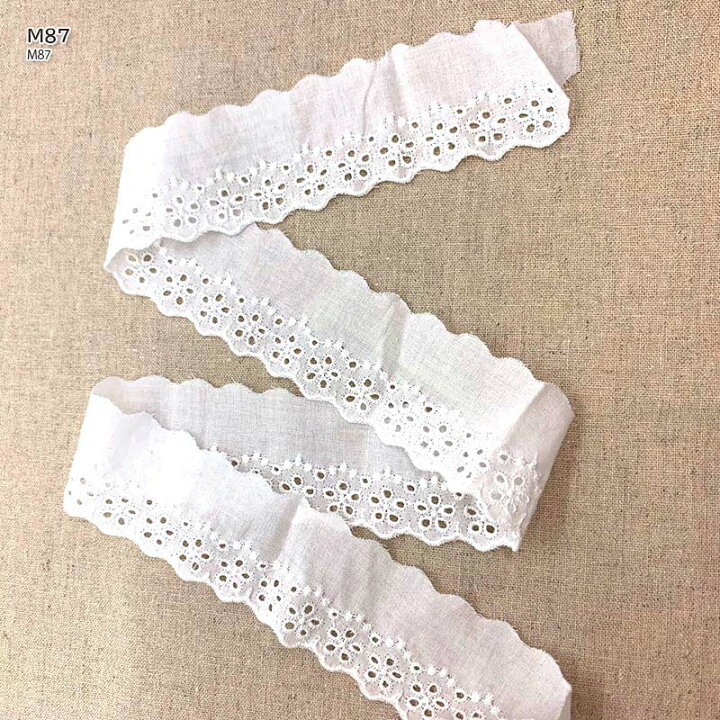 楽天市場】綿レース（23円）10cm | 数量1＝10cmです : 手芸用品と生地 