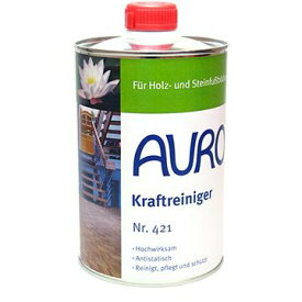 【送料無料】AURO アウロ Nr.421天然パワークリーナー 1L【容器(キャップ部分の樹脂)に問題が発生したため現在、一般的な塗料缶での発送となります。予めご了承ください。】