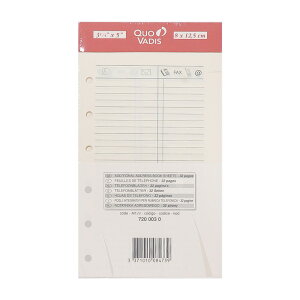 クオバディス システム手帳アクセサリー QUOVADIS Timer14 タイマー14 ミニ6穴サイズ 追加アドレスシート 公式