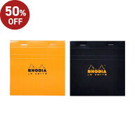 【50%OFF】 メモ帳 ノートRHODIA ブロックロディア No.148 ル・キャレ 正方形 14.8x14.8cm ドット方眼 撥…