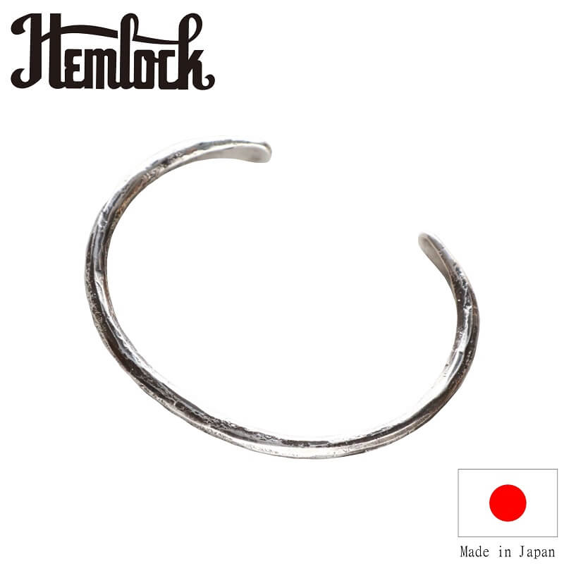 hemlock ヘムロック のRB お気に入 Forged bangle -silverです 昔ながらの鍛造製法で製作した存在感のあるシルバーバングルです NEW限定品 シルバーバングル -silver RB メンズ 日本製 アメカジ
