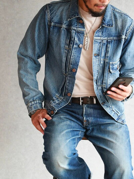 楽天市場 Tcb Jeans Tcbジーンズ 別注 Tcb 30 S Jacket Aging Model デニムジャケット 1st エイジングモデル メンズ アメカジ 日本製 デニム ジャケット Qurious 楽天市場店