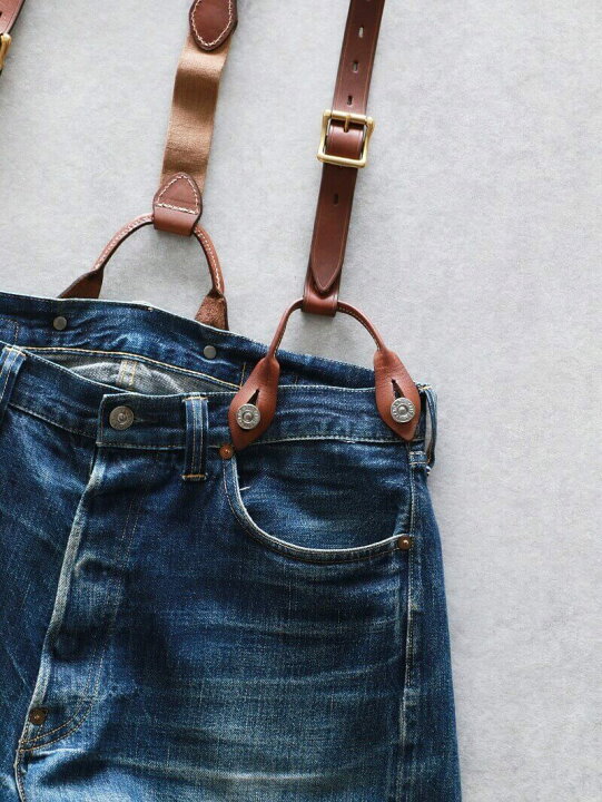 楽天市場】vasco ヴァスコ LEATHER SUSPENDER レザーサスペンダー 