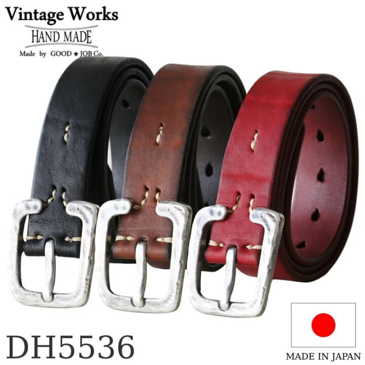 楽天市場】Vintage Works ヴィンテージワークス Leather belt 7Hole 