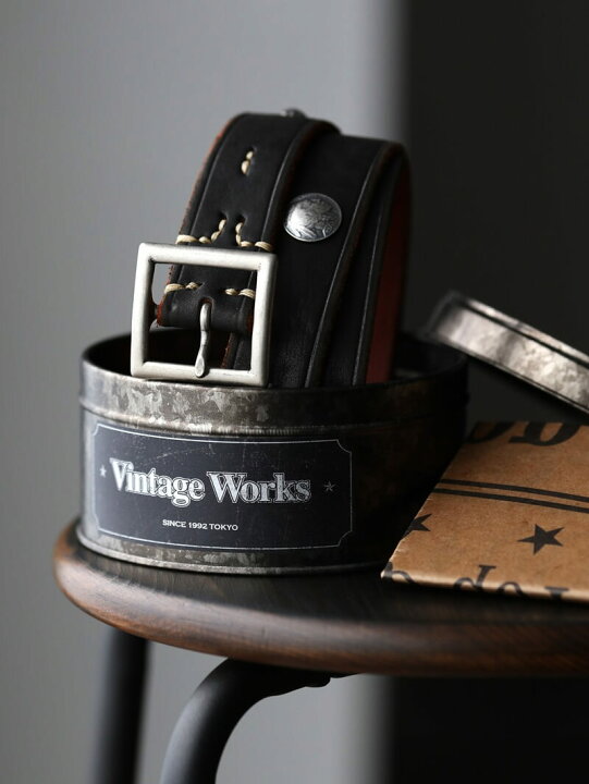 楽天市場】Vintage Works ヴィンテージワークス Leather belt 7Hole  