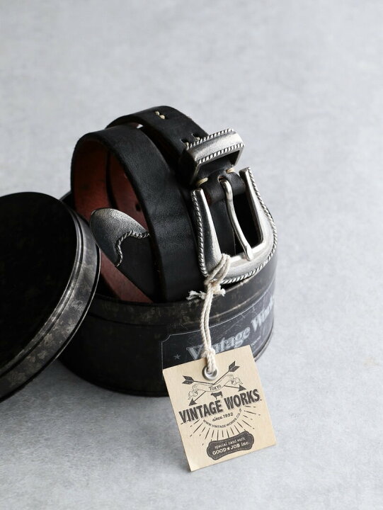 楽天市場】Vintage Works ヴィンテージワークス Leather belt 7Hole 