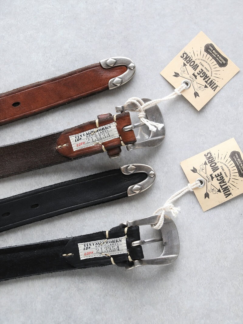 楽天市場】Vintage Works ヴィンテージワークス Leather belt 5Hole 