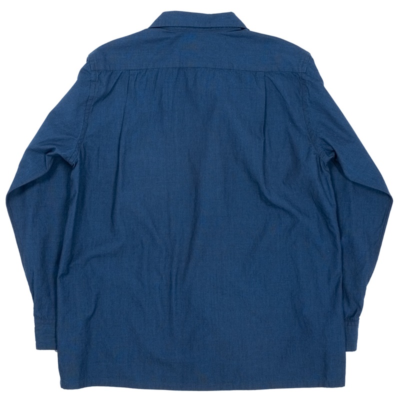 【9月納品予定】WORKERS ワーカーズ Open Collar Shirt Indigo Beta Chambray メンズ アメカジ アメトラ  日本製 | Qurious 楽天市場店