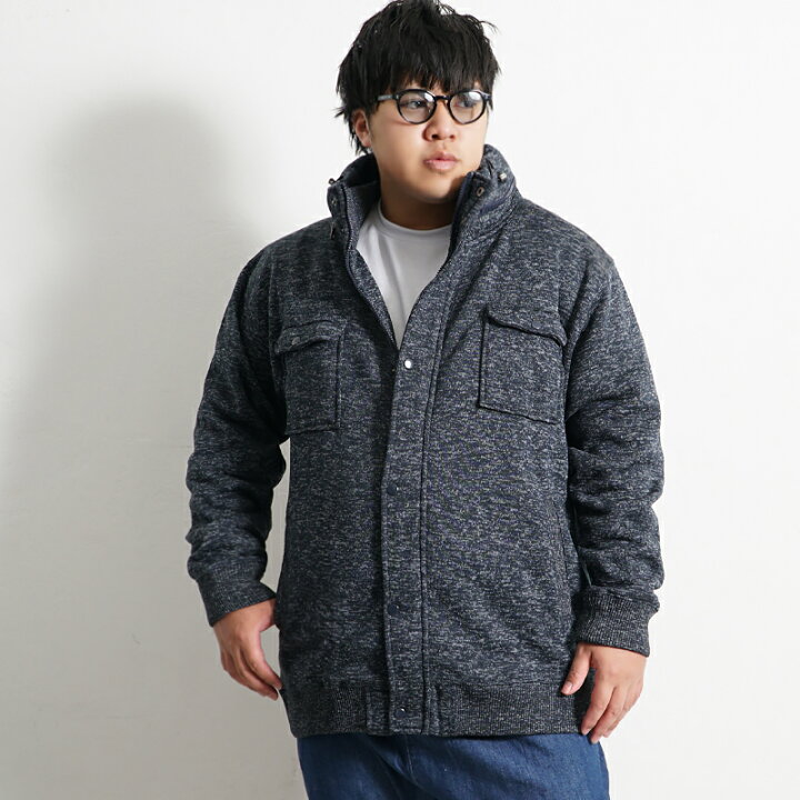 楽天市場】大きいサイズ メンズ アウター ジャケット ニットジャケット  