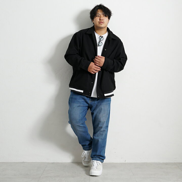 楽天市場】大きいサイズ メンズ アウター スタジャン コーチジャケット  