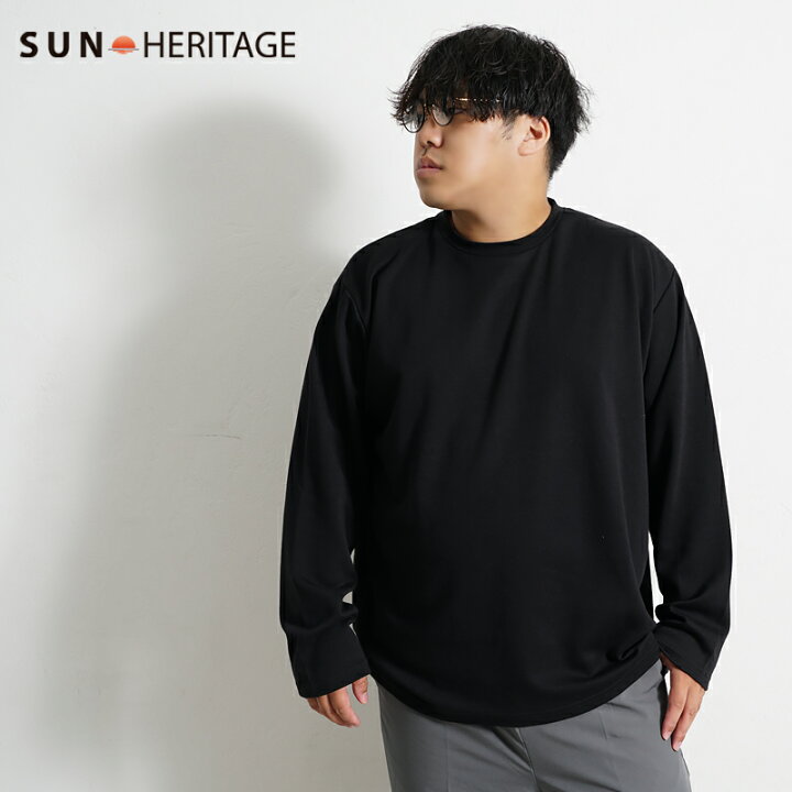 楽天市場】大きいサイズ メンズ ロンT 長袖 長袖Tシャツ 無地 厚手 5L 