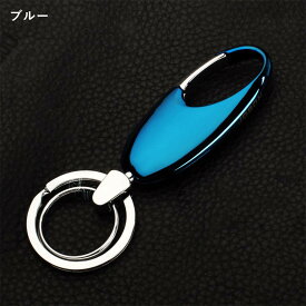【JOBON公式】カラビナフックキーホルダー 合金 シンプル ダブルリング キーリング メンズ 男性 おしゃれ かっこいい 大人 アクセサリー ギフト 自宅 家 車 鍵 カギ かぎ 自転車 オフィス キー オシャレ