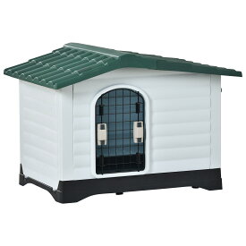 犬小屋 通気性良好 屋根付き ボブハウス 中型犬用 ペットハウス 組立カンタン ペットサークル L ペットゲージ