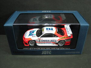 1/43 �G�u�� EBBRO UNISIA JECS Skyline JGTC 1998 HDF ���j�V�A �X�J�C���C�� �~�j�J�[