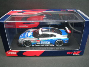 1/43 �G�u�� EBBRO SUPER GT500 WOODONE ADVAN Clarion GT-R No.24 �E�b�h���� �N�����I�� �~�j�J�[