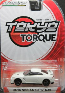 1/64 O[Cg GREENLIGHT Tokyo Torque Series 1 2014 Nissan GT-R R35 Y ~jJ[