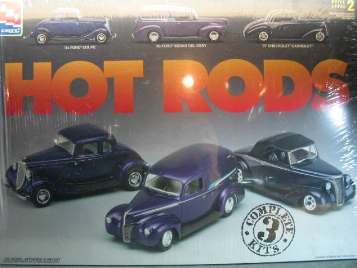 楽天市場】AMT HOT RODS プラモデル 3台セット ホットロッド : R＆B 