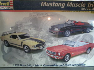 Revell x Mustang Muscle Trio '60s '70s '80s }X^O