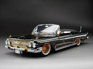1/18scale TX^[ Sun Star 1961 Chevrolet Impala Lowrider Open Convertible ubN V{[ Cp ~jJ[ A