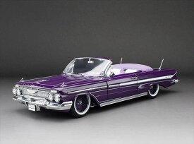 1/18scale サンスター Sun Star 1961 Chevrolet Impala Lowrider Open Convertible パープル シボレー インパラ ミニカー アメ車