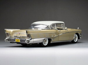1/18 �T���X�^�[ Sun Star 1958 Buick Limited Riviera Coupe Glacier White /Gold Mist �r���C�b�N ���r�G�� �~�j�J�[