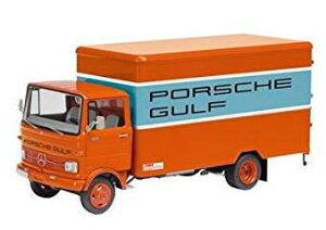 1/43 VR[ Schuco Mercedes-Benz LP 608 Kasten-LKW Porsche Gulf ZfX xc |VF Kt gX|[^[ ~jJ[