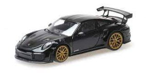 1/43 ~j`vX MINICHAMPS Porsche 911 (991.2) GT2RS Weissach-Package 2018 Black with Gold Wheels |VF ~jJ[