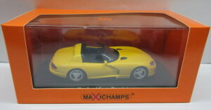 1/43 MAXICHAMPS }LV`vX Dodge Viper Roadster 1993 Yellow _bW oCp[ A ~jJ[
