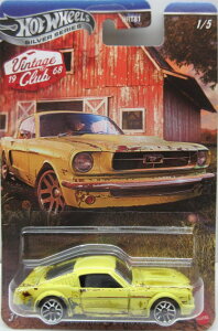 1/64 �z�b�g�E�B�[�� Hot Wheels '65 Mustang 2�{2 Fastback �t�H�[�h �}�X�^���O 2�{2 �t�@�X�g�o�b�N �~�j�J�[ �A����