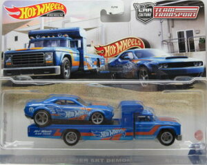 1/64 zbgEB[ Hot Wheels '18 Dodge Challenger SRT Demon Retro Rig _bW `W[ A ~jJ[