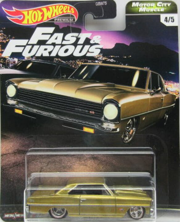 楽天市場 1 64 Hot Wheels ホットウィール Fast Furious 66 Chevy Nova ワイルドスピード シボレー ノバ ミニカー アメ車 ｒ ｂミニカー楽天市場店