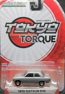 1/64 �O���[�����C�g GREENLIGHT Tokyo Torque Series 2 1970 DATSUN 510 �_�b�g�T�� �~�j�J�[