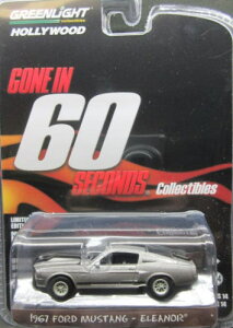 1/64 O[Cg GREENLIGHT ELEANOR 1967 Ford Mustang GmA }X^O Gone in 60 Seconds