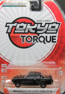 1/64 O[Cg GREENLIGHT Tokyo Torque Series 3 1971 Nissan Skyline 2000 GT-R Y XJCC ~jJ[