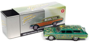 1/64 �W���j�[���C�g�j���O JOHNNY LIGHTNING 1960 Ford Country Squire Rat Fink ���b�g�t�B���N �t�H�[�h �J���g���[ �X�N���C�A �A���� �~�j�J�[