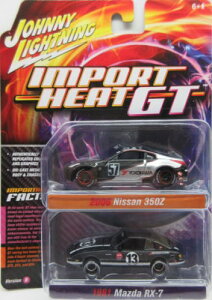 1/64 Wj[CgjO JOHNNY LIGHTNING 2Zbg 2006 Nissan 350Z / 1981 Mozda RX-7 Y / }c_ ~jJ[