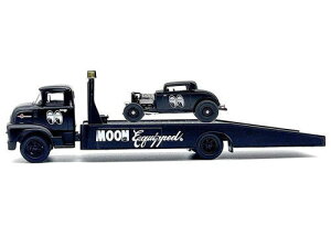 1/64 M2 Machines Moon Equipped 1956 Ford COE & 1932 Ford 3 Window Coupe �t�H�[�h �A���� �~�j�J�[
