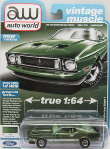 1/64 Auto World 1973 Ford Mustang Mach1 フォード マスタング アメ車 ミニカー