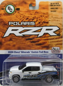1/64 Auto World 2020 Chevy Silverado Custom Trail Boss Polaris RZR V{[ Vo[h A ~jJ[