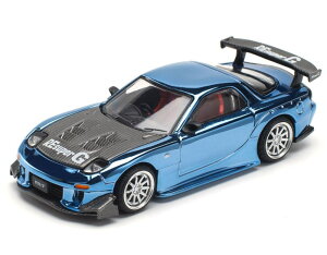 1/64 POP RACE Mazda RX-7 RE-AMEMIYA Blue Chrom �}�c�_ �~�j�J�[